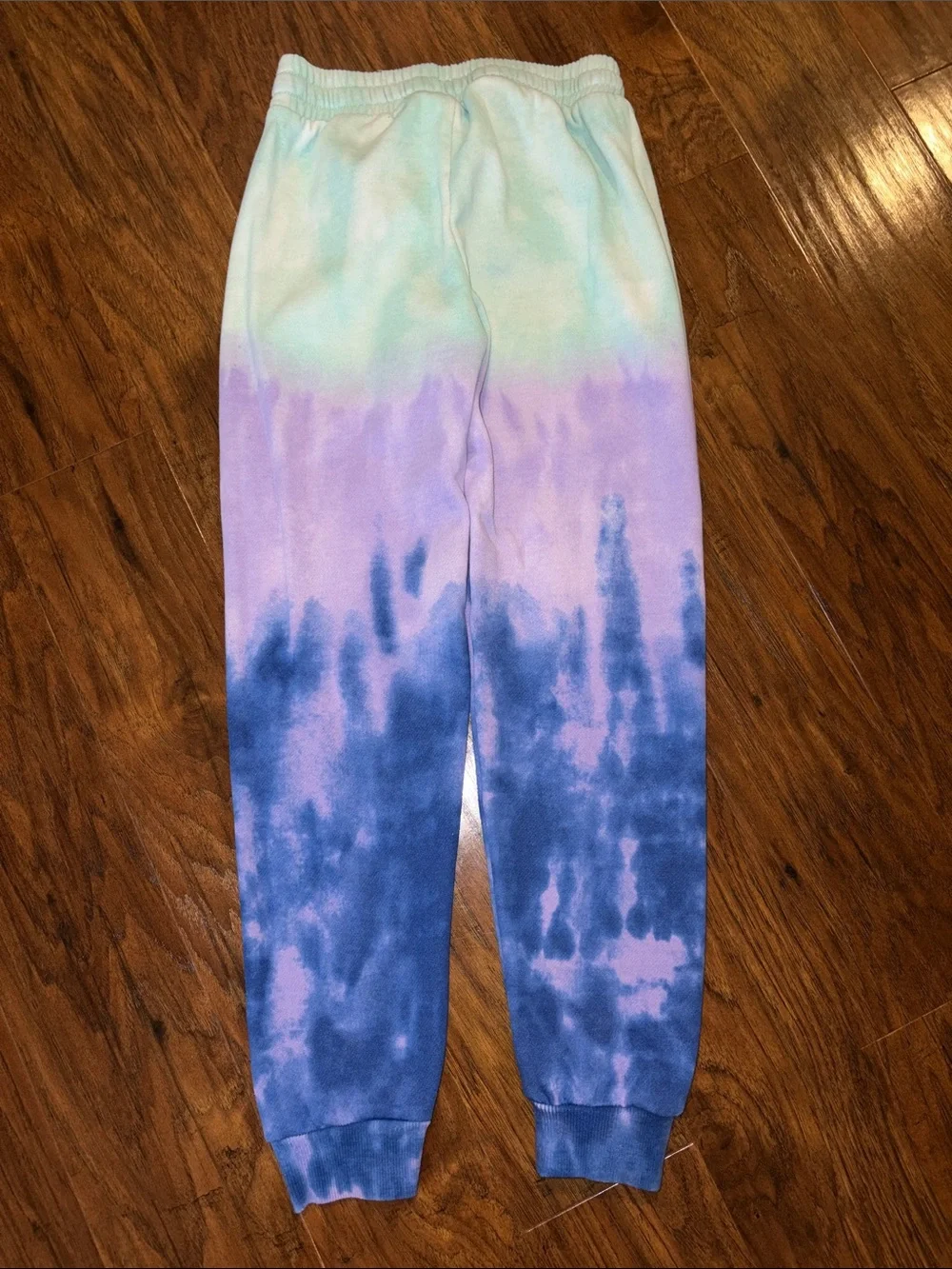 Justice Tie-Dye Joggers in Purple, Blue & Mint Youth M